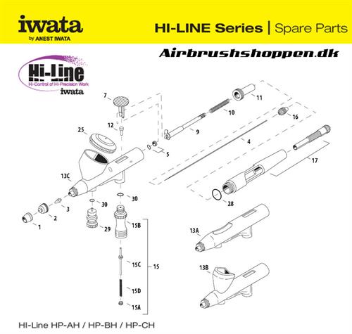 5.  Needle packing set (PTFE)  HP-AH/BH I 725 1